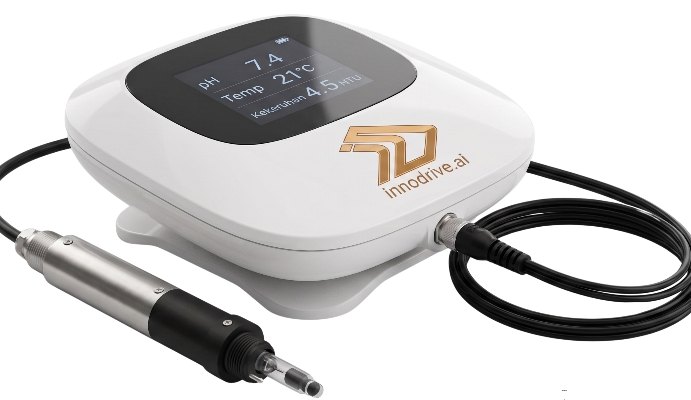 Perangkat monitoring kualitas air dengan probe modular dan layar